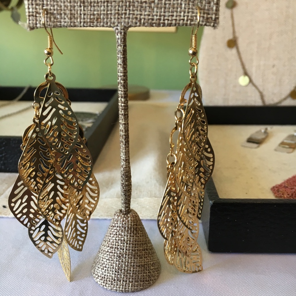 Brass Dangle Earrings